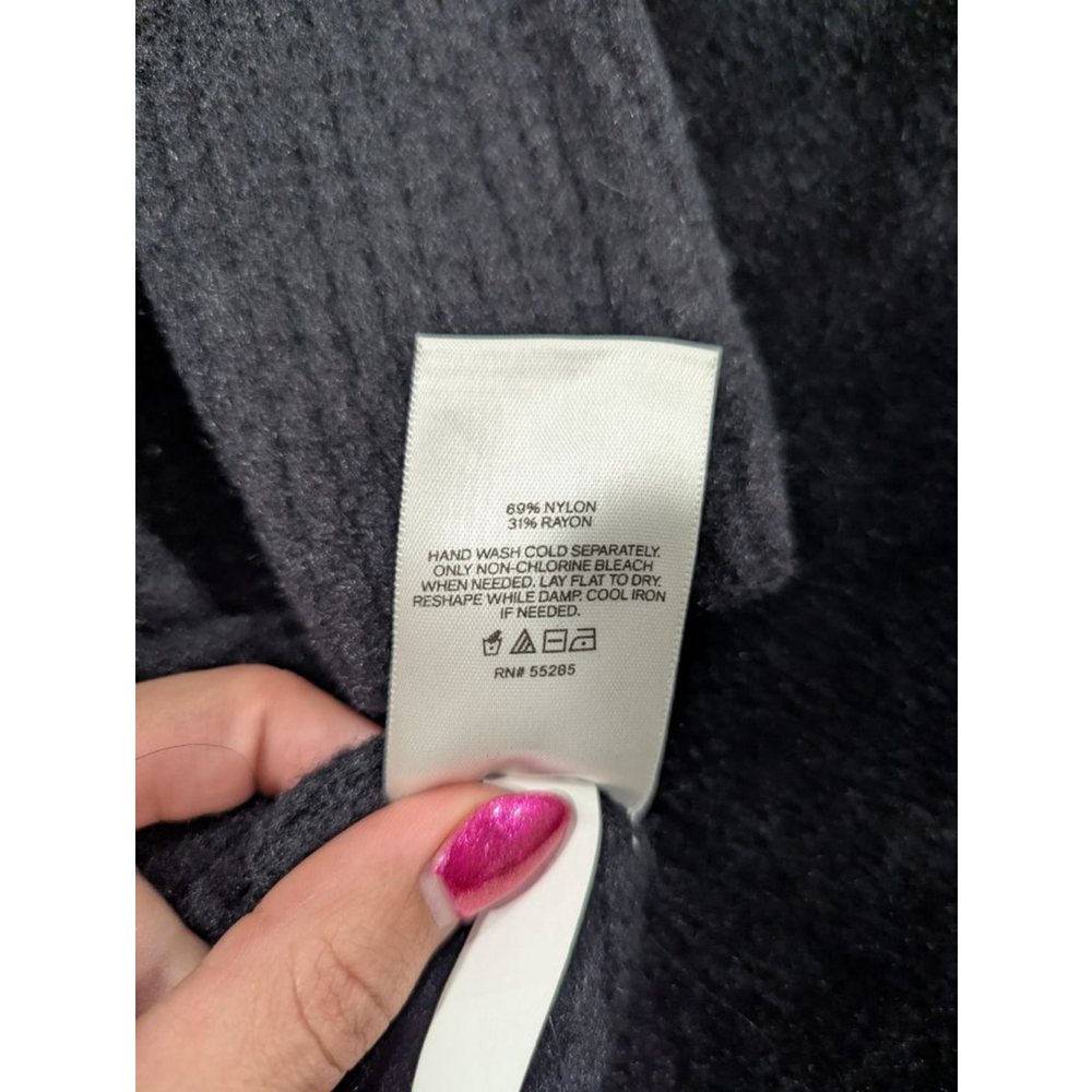 EUC Express Black Cross Front Sweater XS - Picture 3 of 4